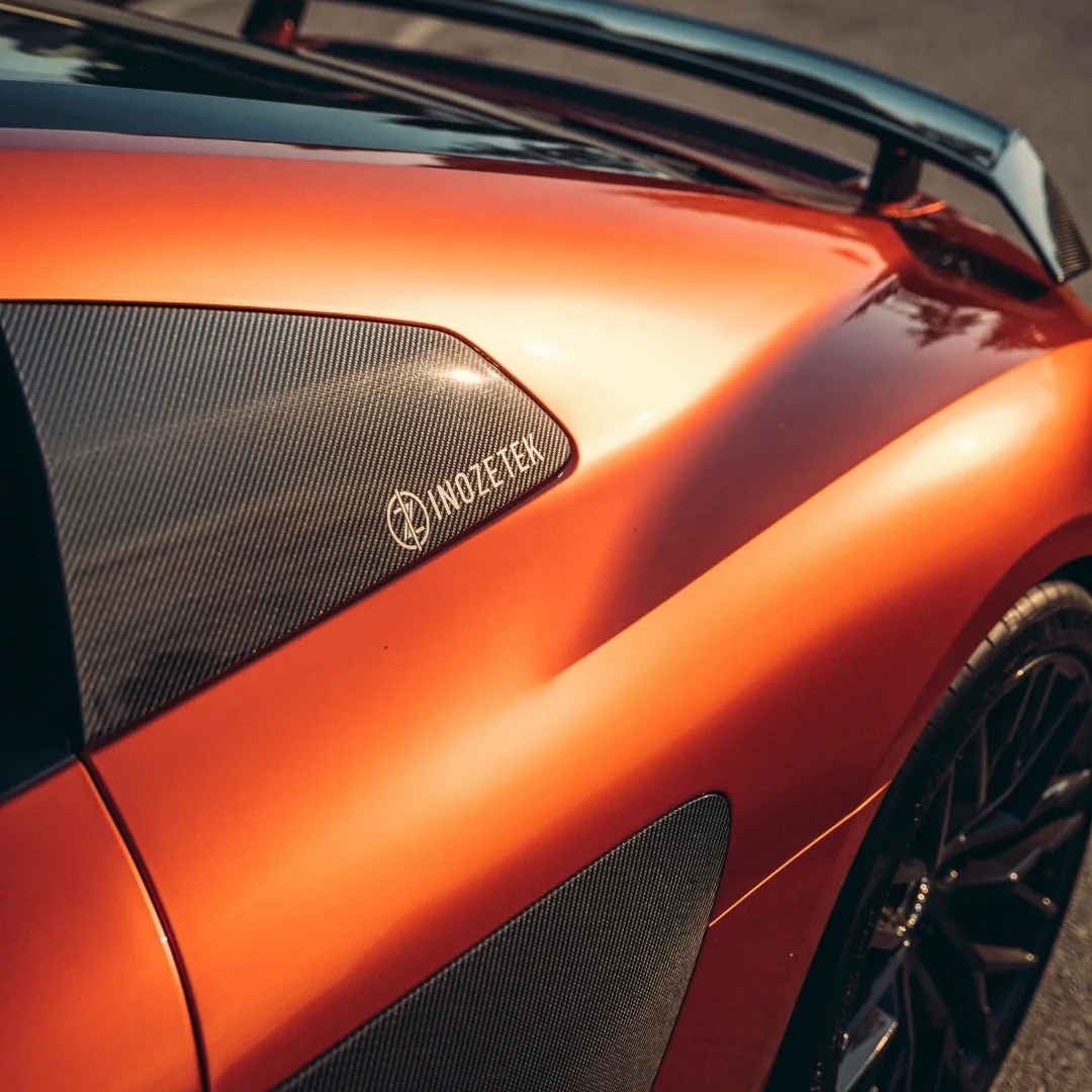  Gloss Metallic Sakhir Orange Car Vinyl Wrap