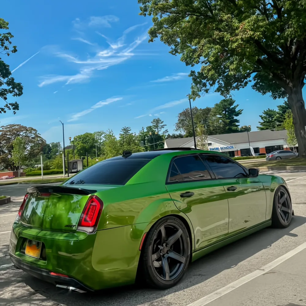 Gloss Metallic Mamba Green Car Vinyl Wrap