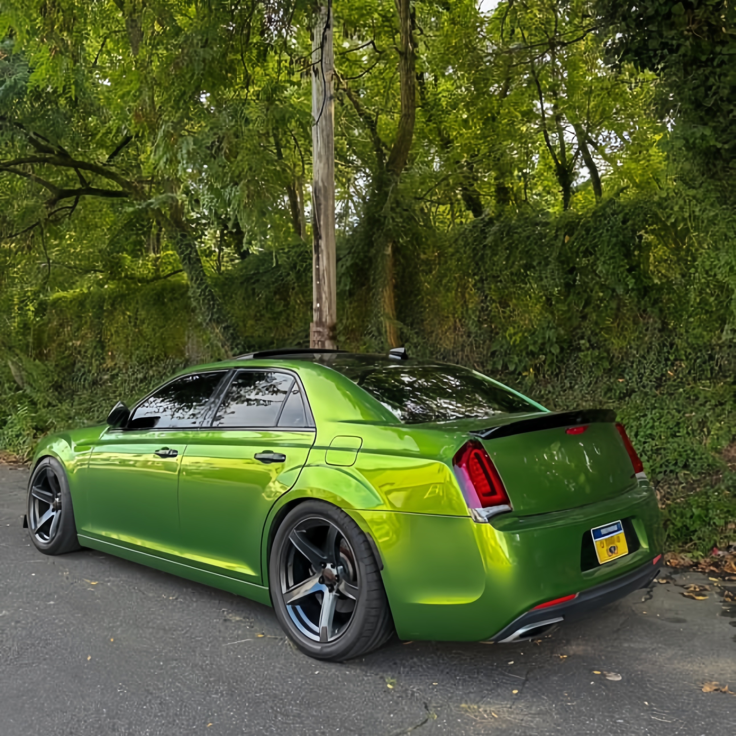 Gloss Metallic Mamba Green Car Vinyl Wrap