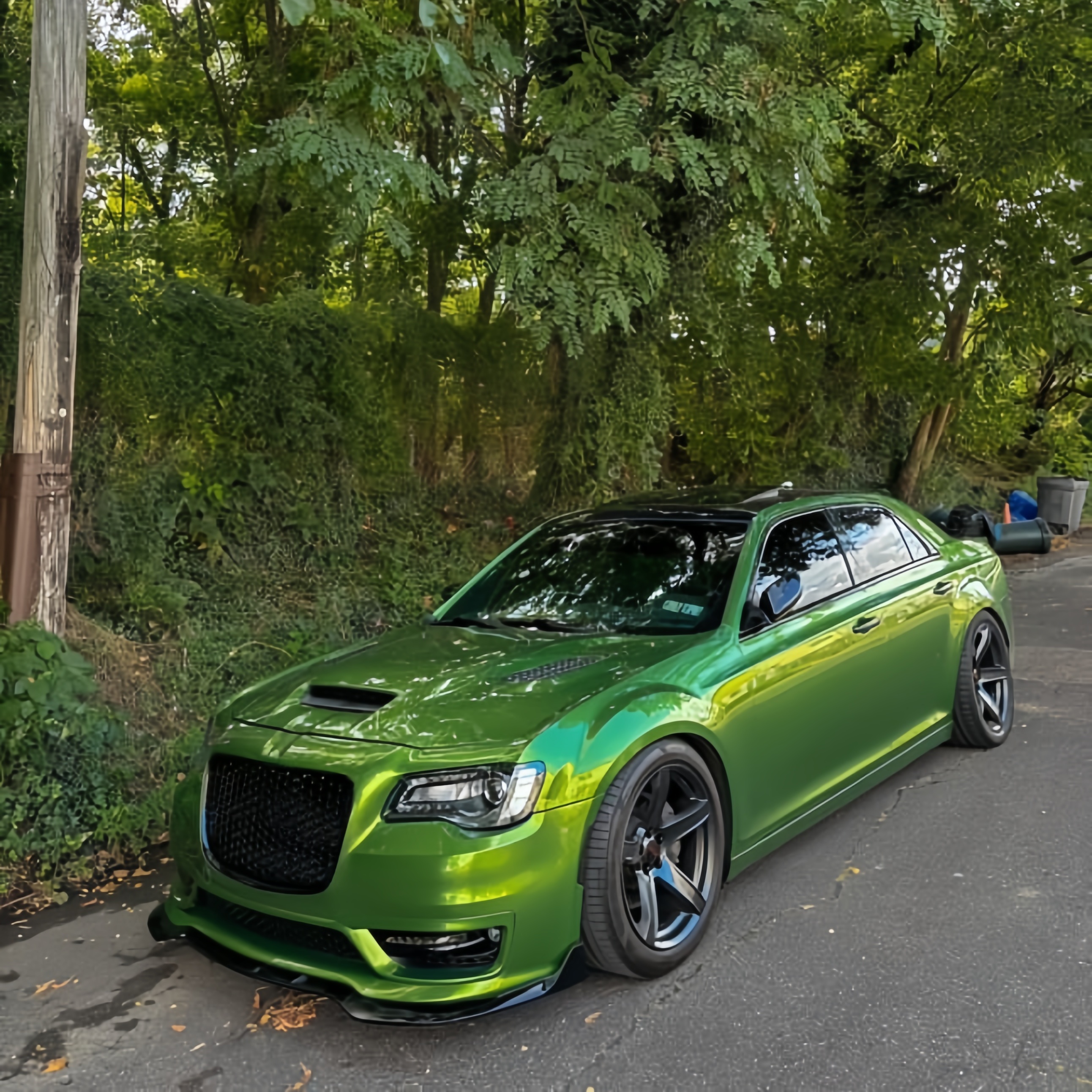 Gloss Metallic Mamba Green Car Vinyl Wrap