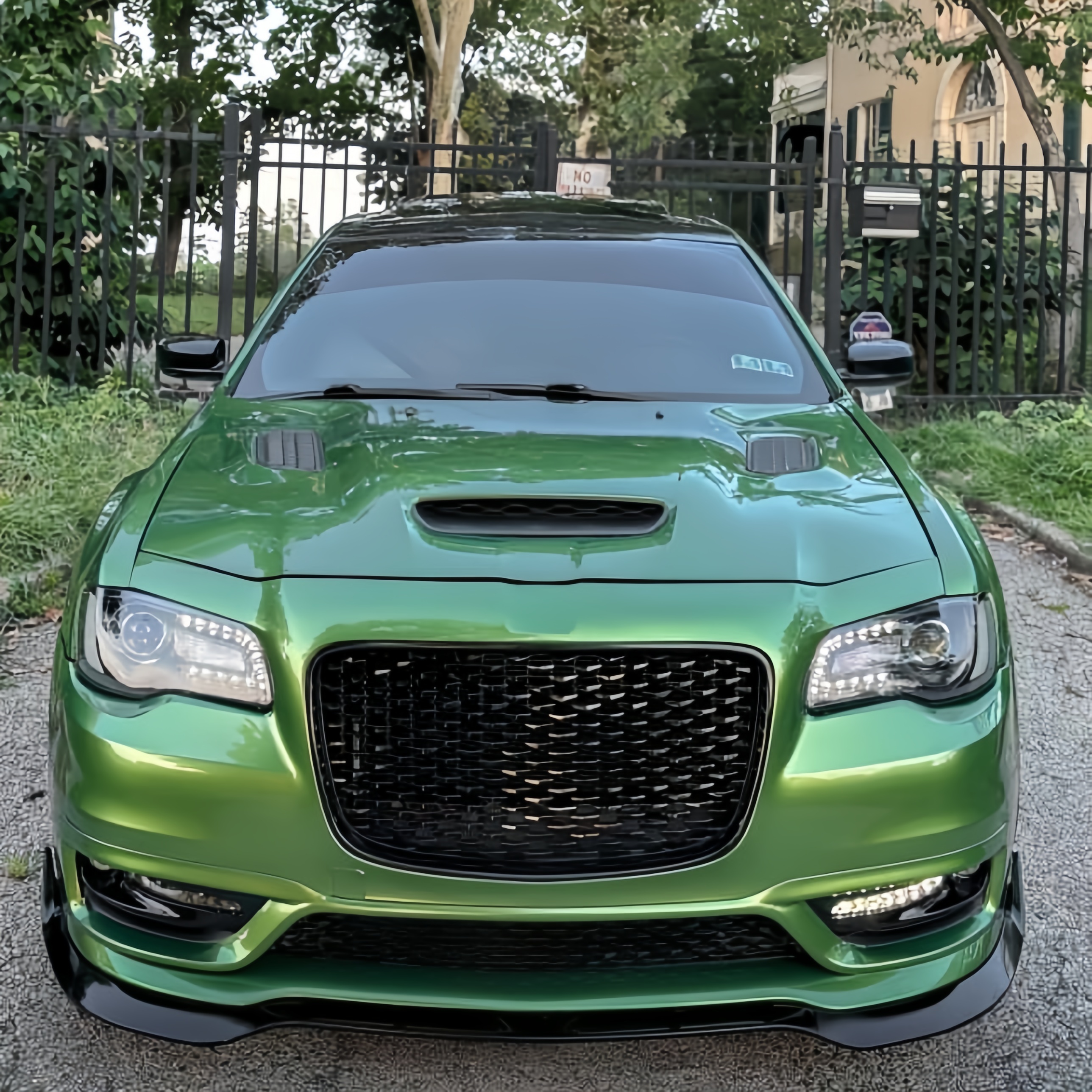 Gloss Metallic Mamba Green Car Vinyl Wrap
