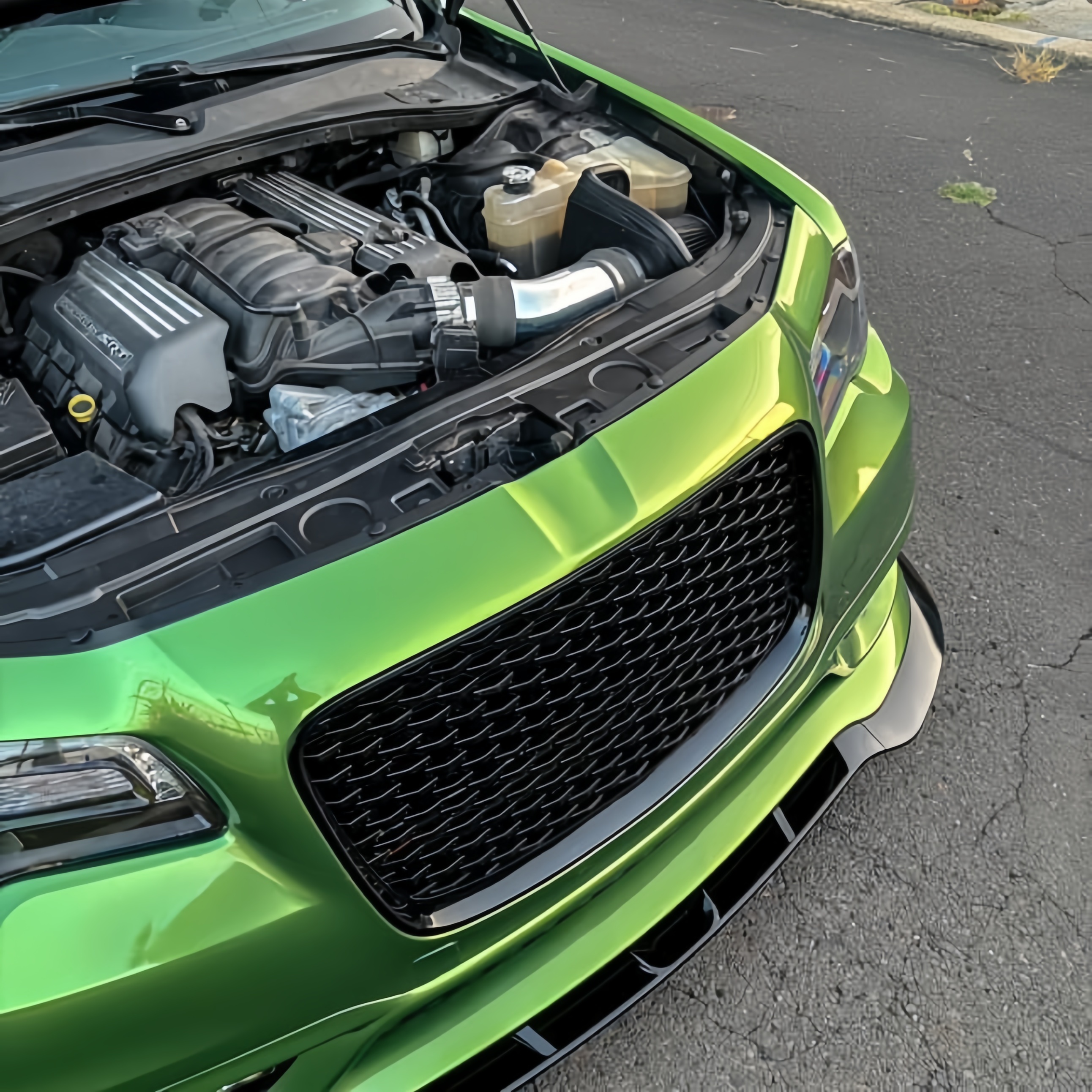 Gloss Metallic Mamba Green Car Vinyl Wrap