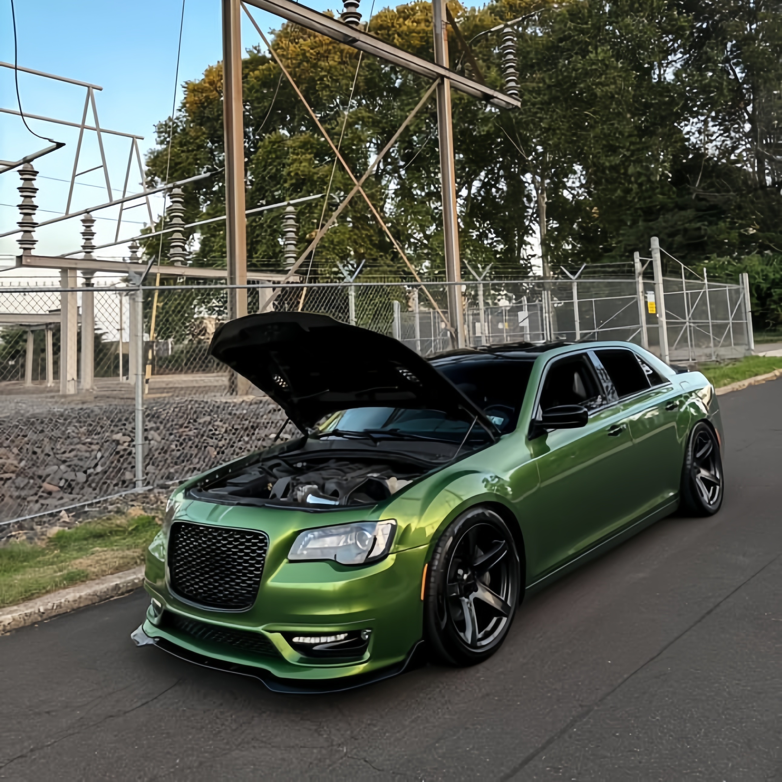 Gloss Metallic Mamba Green Car Vinyl Wrap