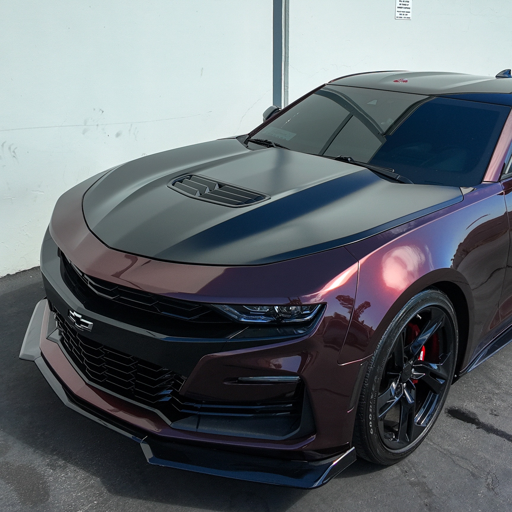 Gloss Metallic Black Rose Car Vinyl Wrap