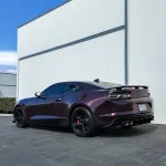 Gloss Metallic Black Rose Car Vinyl Wrap