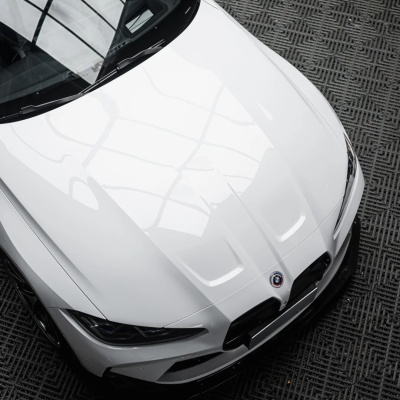 Super Gloss Piano White Car Vinyl Wrap 02