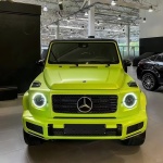 Pure Metal Lemon Green Car Vinyl Wrap