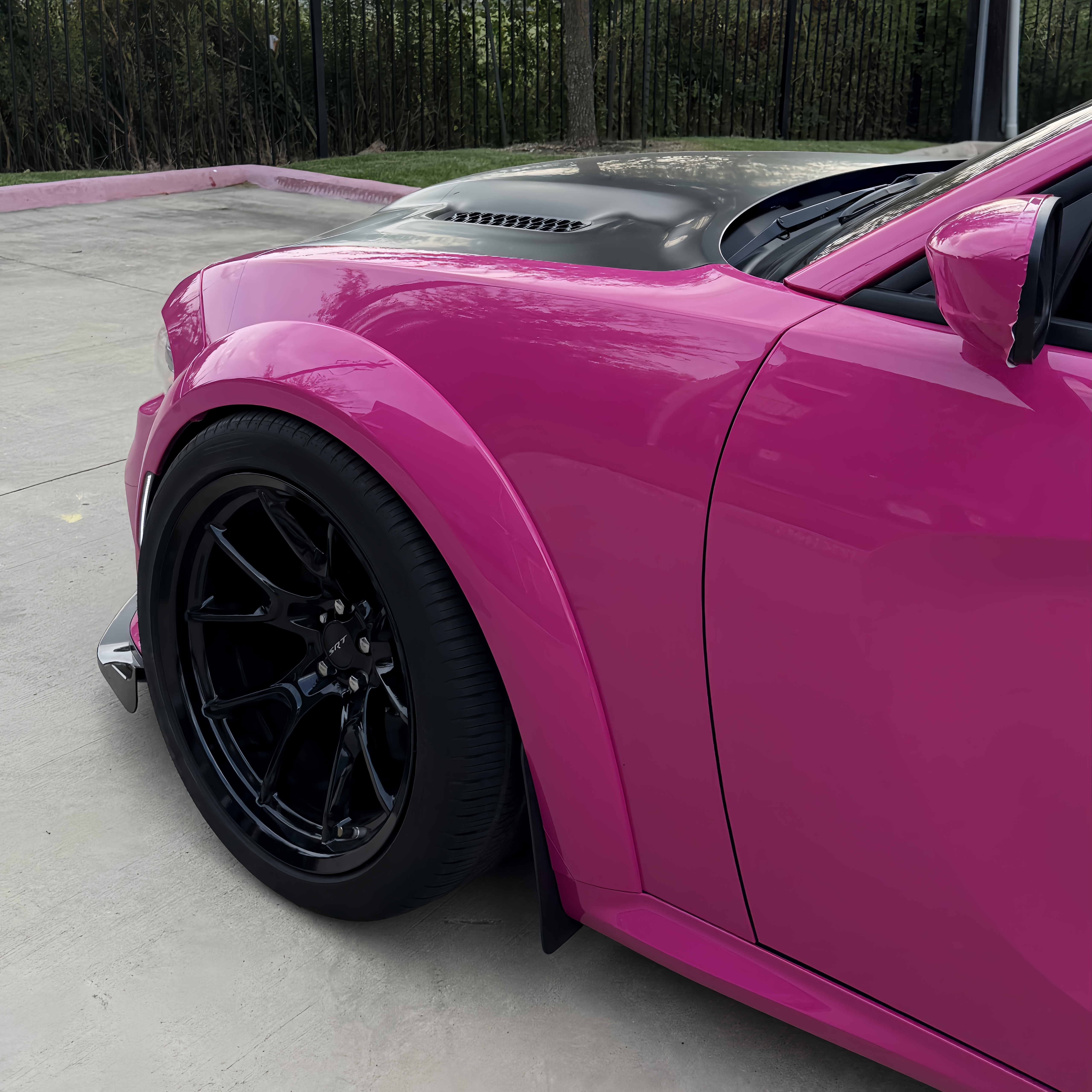 Glossy Crystal Rose Red Car Vinyl Wrap