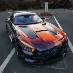 PET Gloss Shifting Red to Black Car Vinyl Wrap