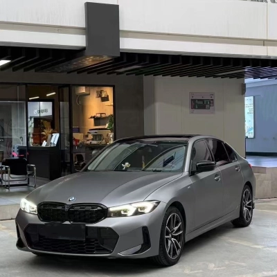 Matte Frosted Pure Grey Car Vinyl Wrap 01