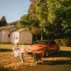 Gloss Metallic Gold Orange Car Vinyl Wrap