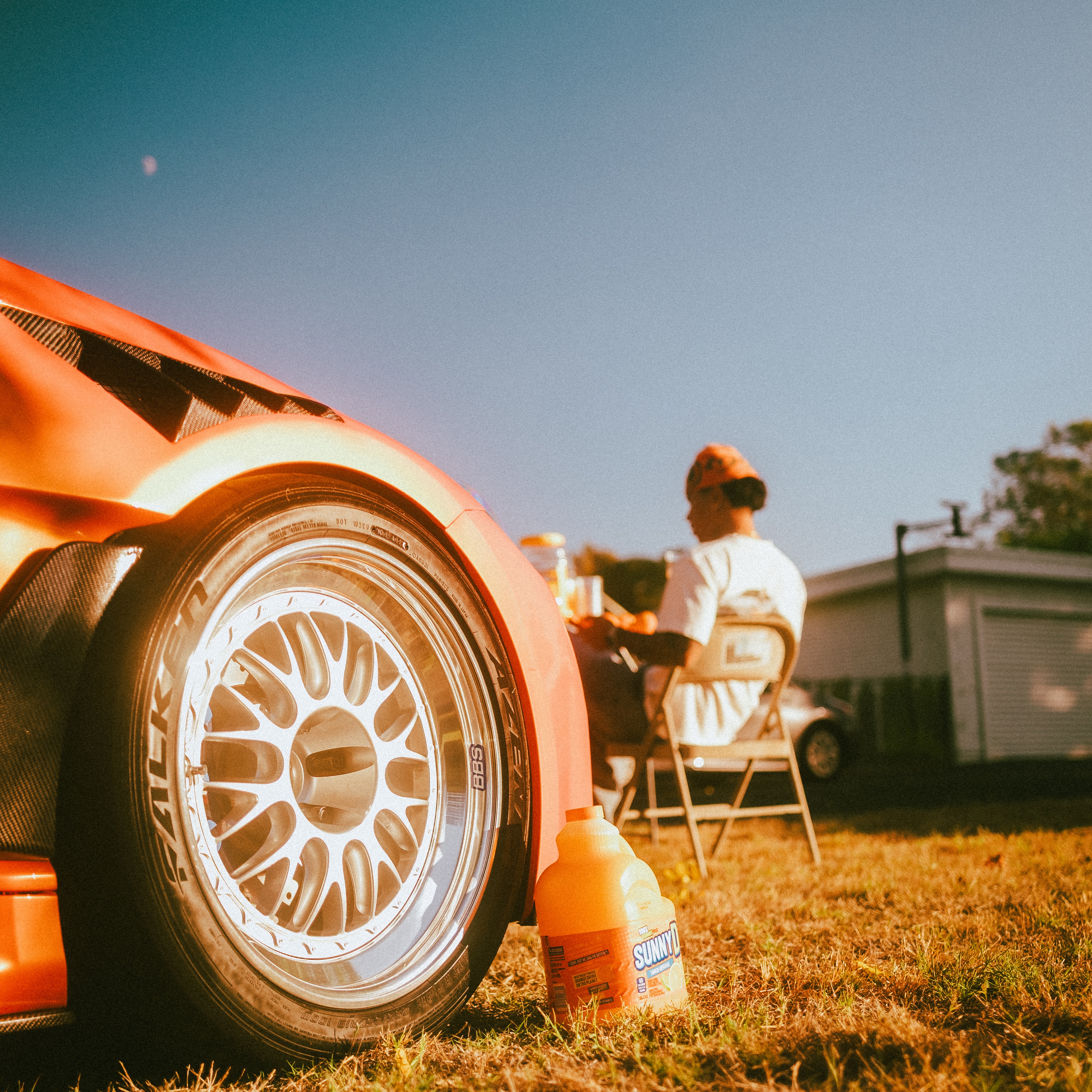 Gloss Metallic Gold Orange Car Vinyl Wrap