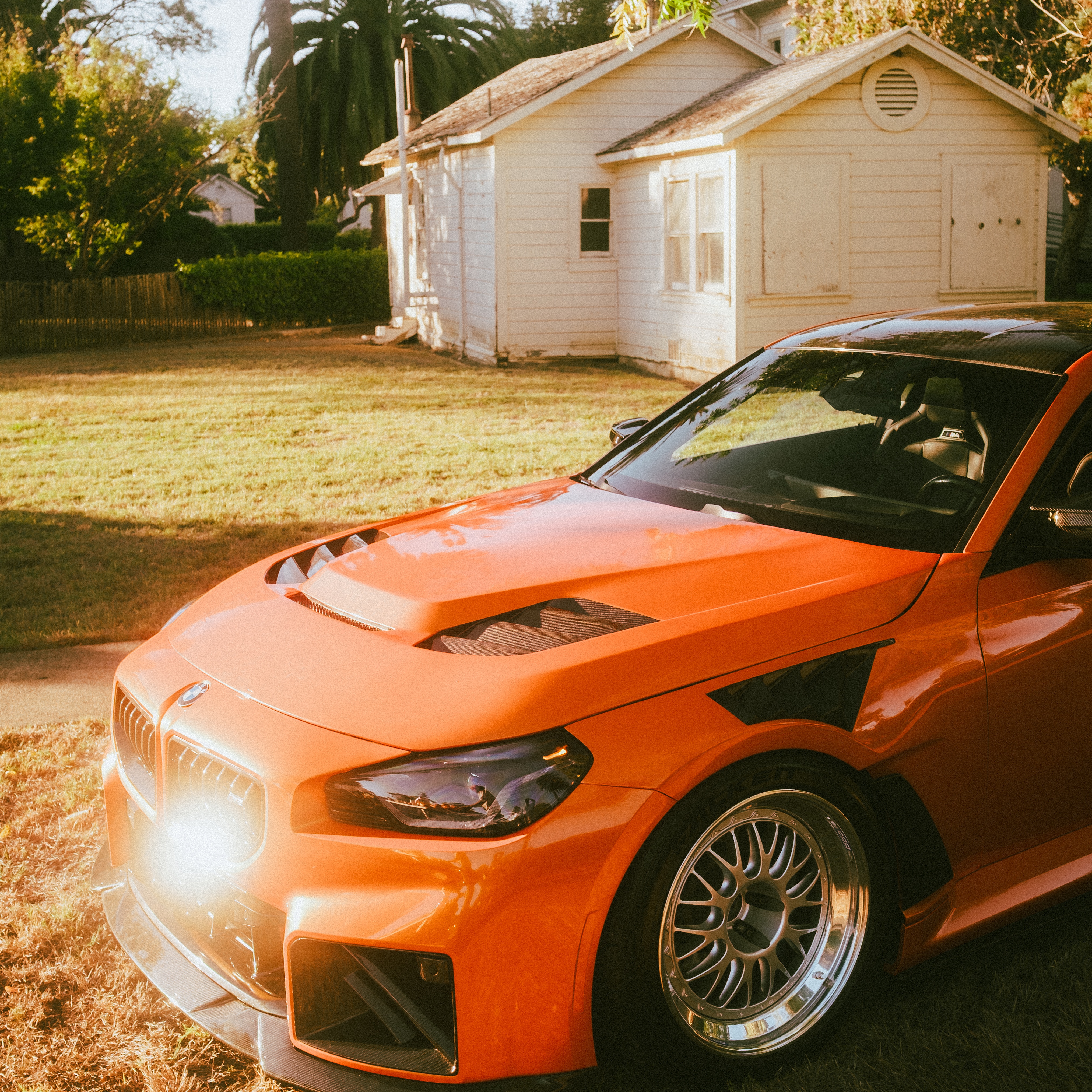 Gloss Metallic Gold Orange Car Vinyl Wrap