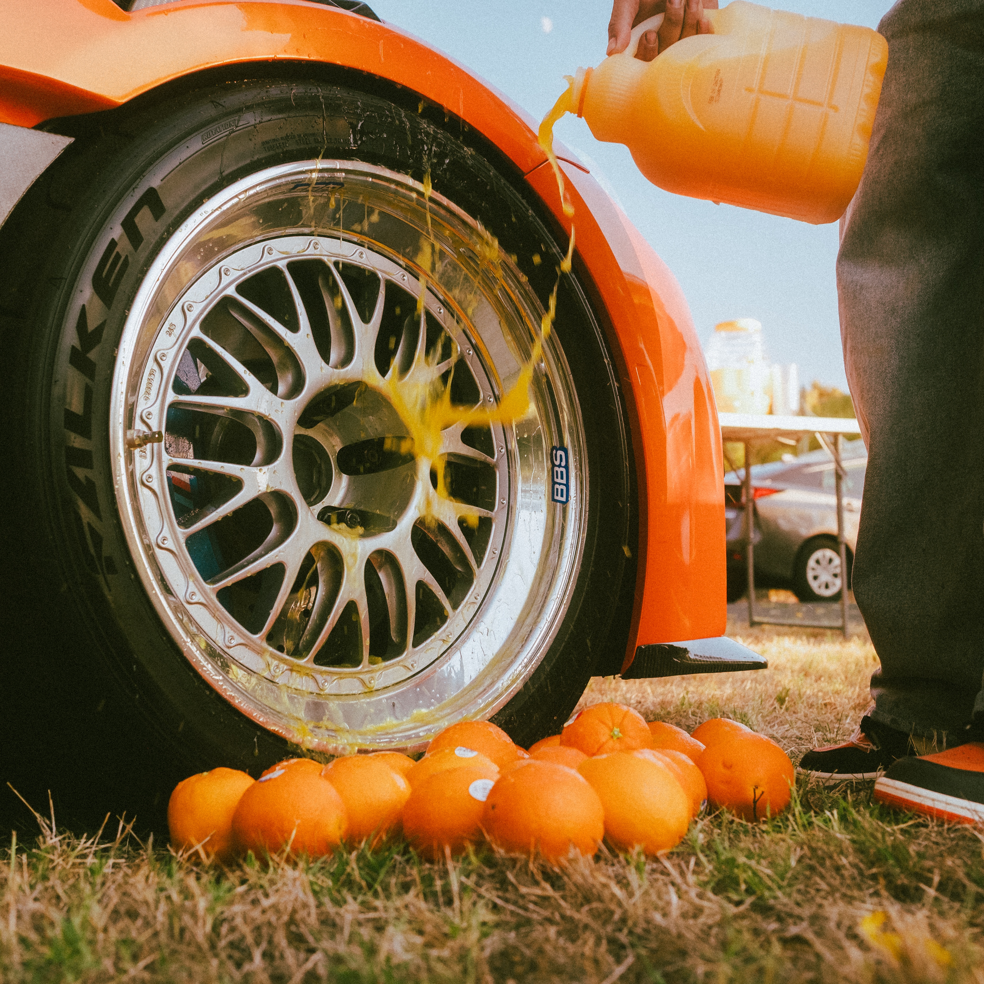 Gloss Metallic Gold Orange Car Vinyl Wrap