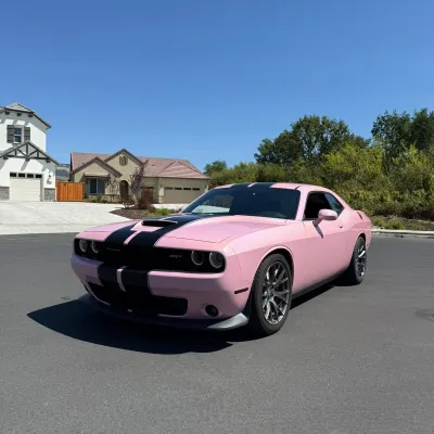 Glossy Laser Light Pink Car Vinyl Wrap 02