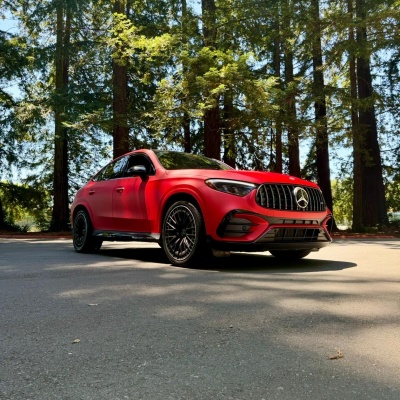 Satin Chrome Prismatic Red Car Vinyl Wrap 02