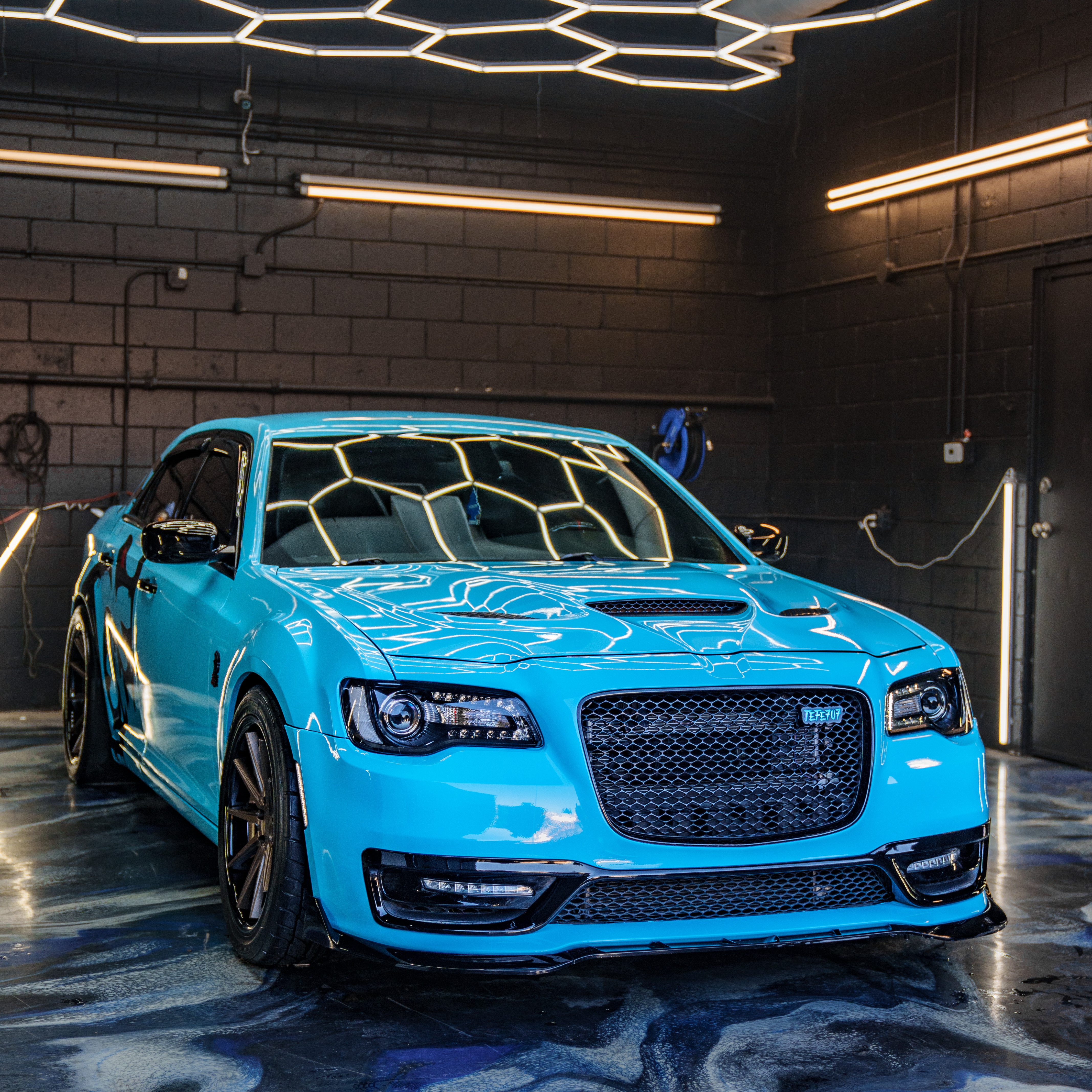 Super Gloss Sky Blue Car Vinyl Wrap