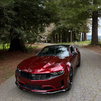 PET Liquid Metallic Dragon Blood Red Car Vinyl Wrap 02