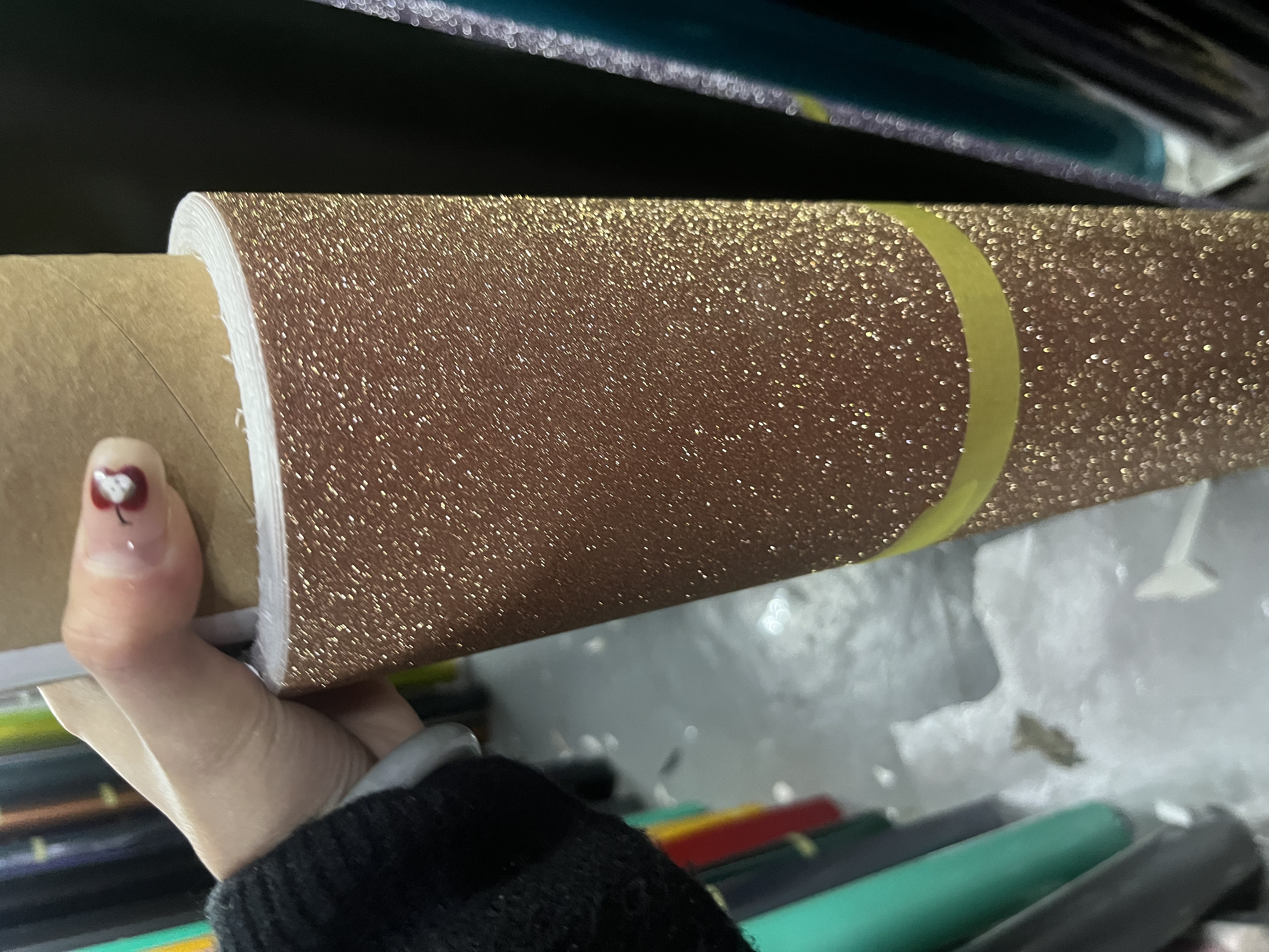 Flashing Gold Car Vinyl Wrap