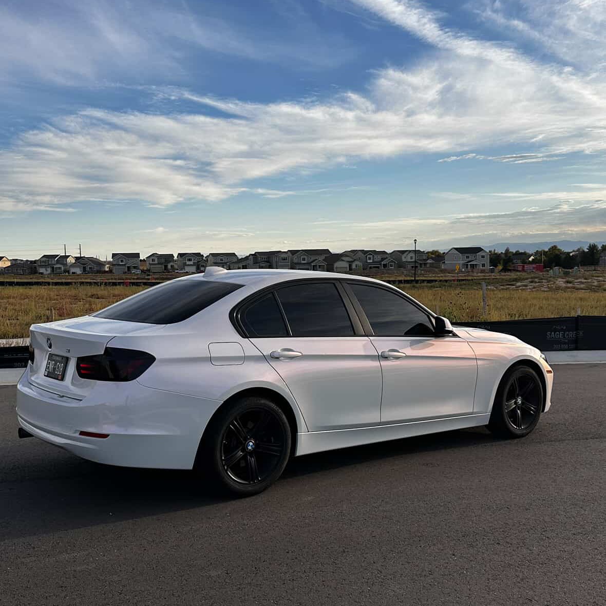  Gloss White Red Car Vinyl Wrap