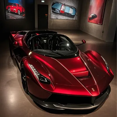 Super Gloss Liquid Ruby Red Car Vinyl Wrap 02