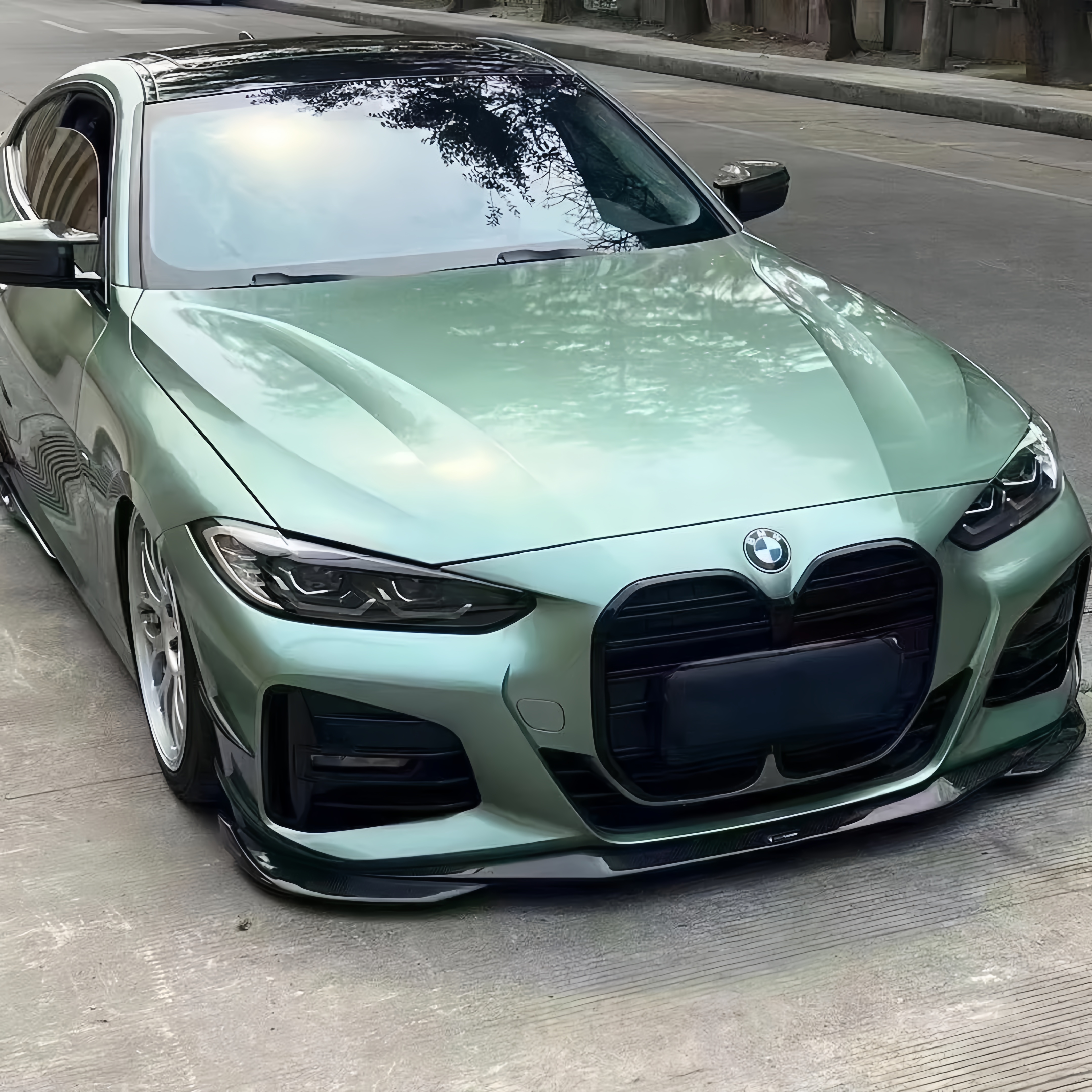 Ferrari Gloss Verde Francesca Green Car Vinyl Wrap