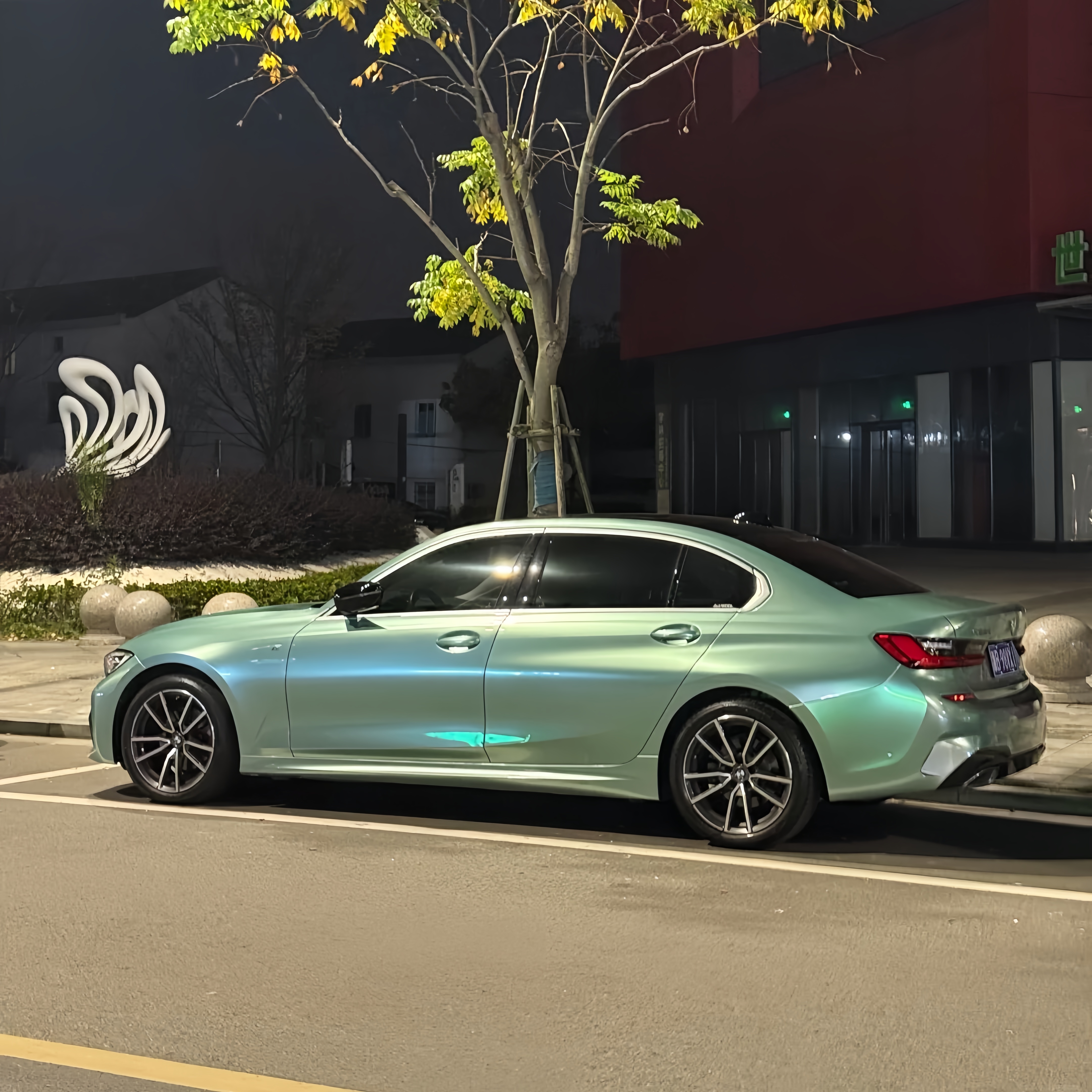 Ferrari Gloss Verde Francesca Green Car Vinyl Wrap