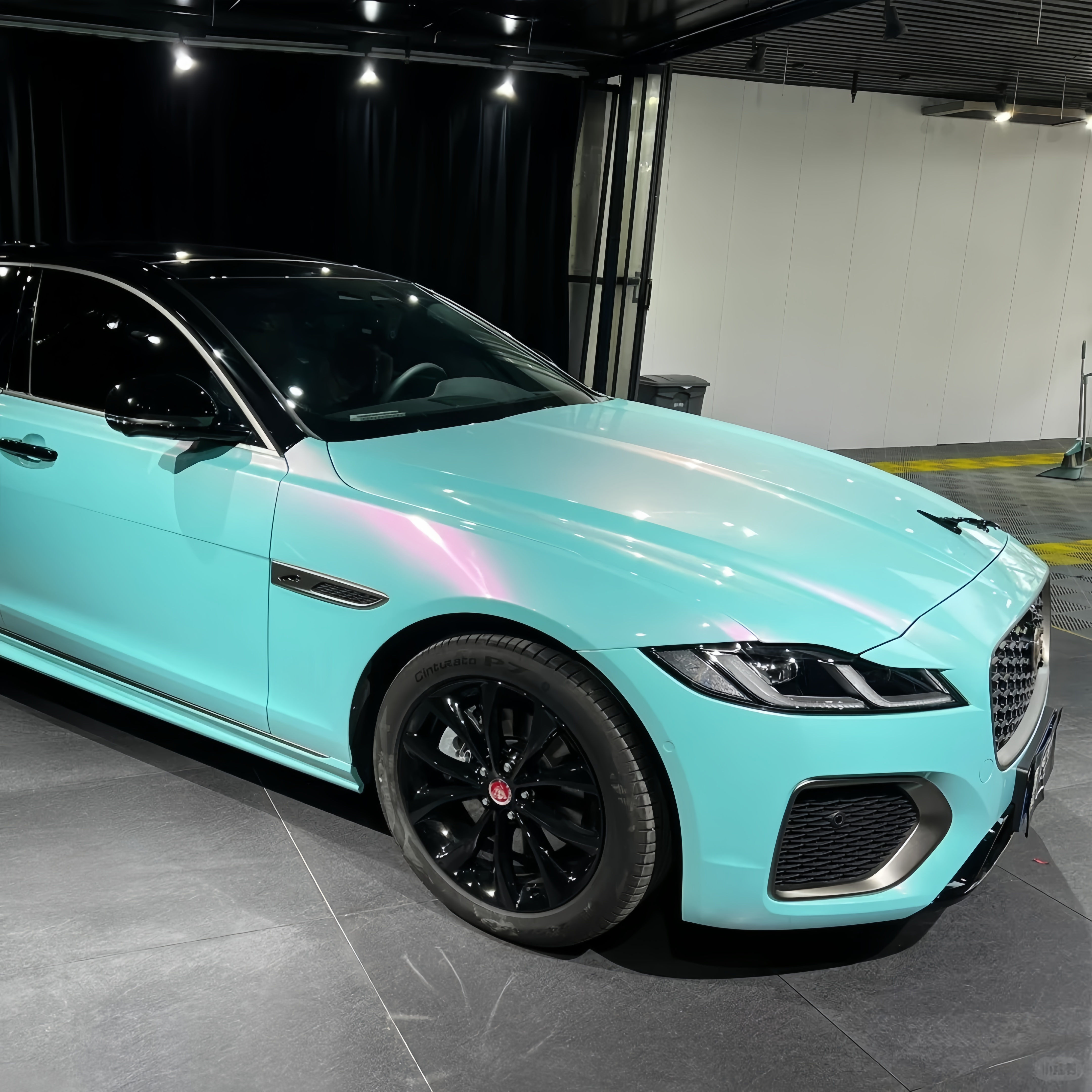 Glossy Racing Tiffany Car Vinyl Wrap