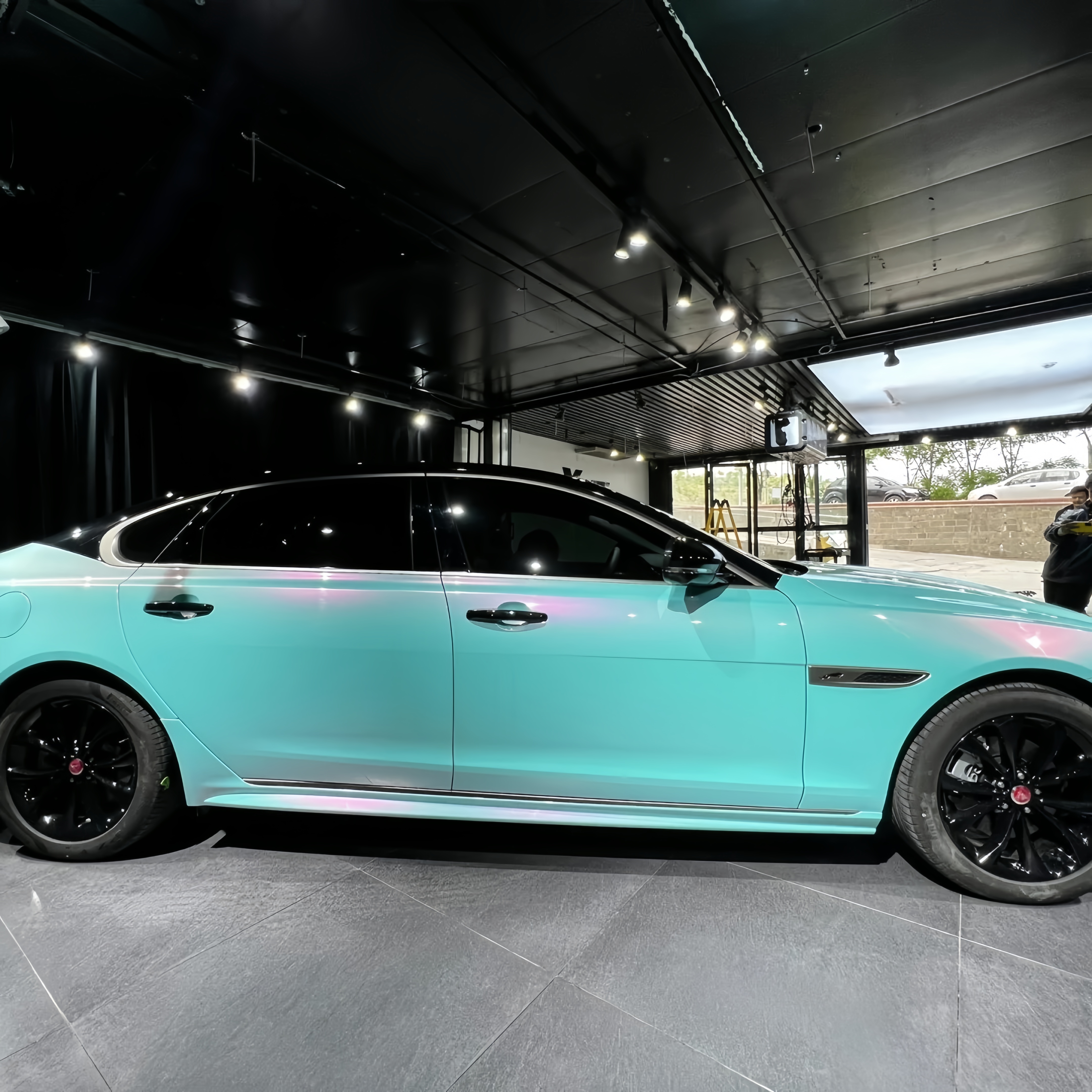 Glossy Racing Tiffany Car Vinyl Wrap