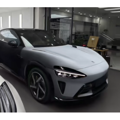 TPU Eclipse Black Car Vinyl Wrap 01