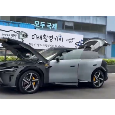 TPU Eclipse Black Car Vinyl Wrap 02