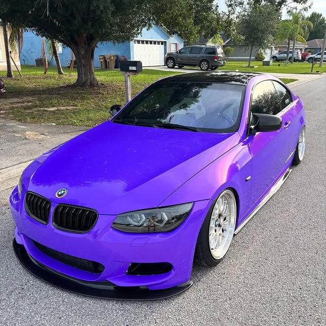 Gloss Metallic Plum Explosion Purple Car Vinyl Wrap