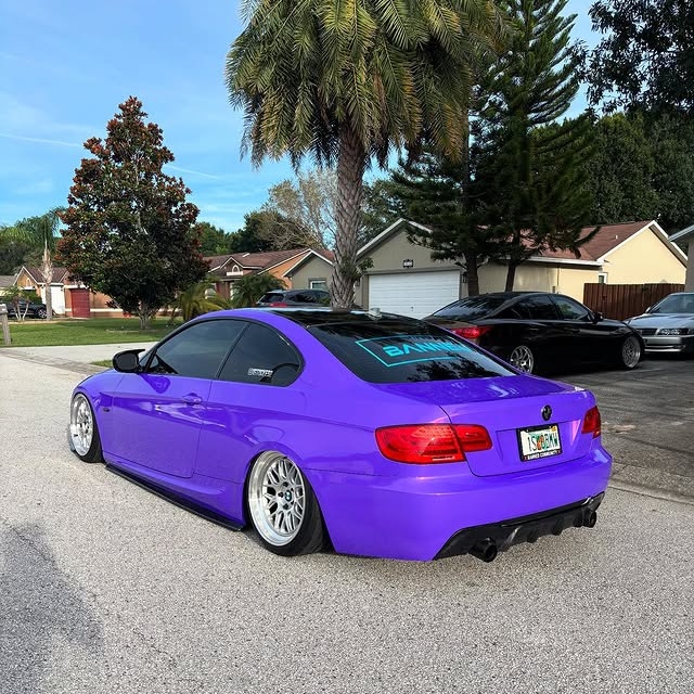 Gloss Metallic Plum Explosion Purple Car Vinyl Wrap