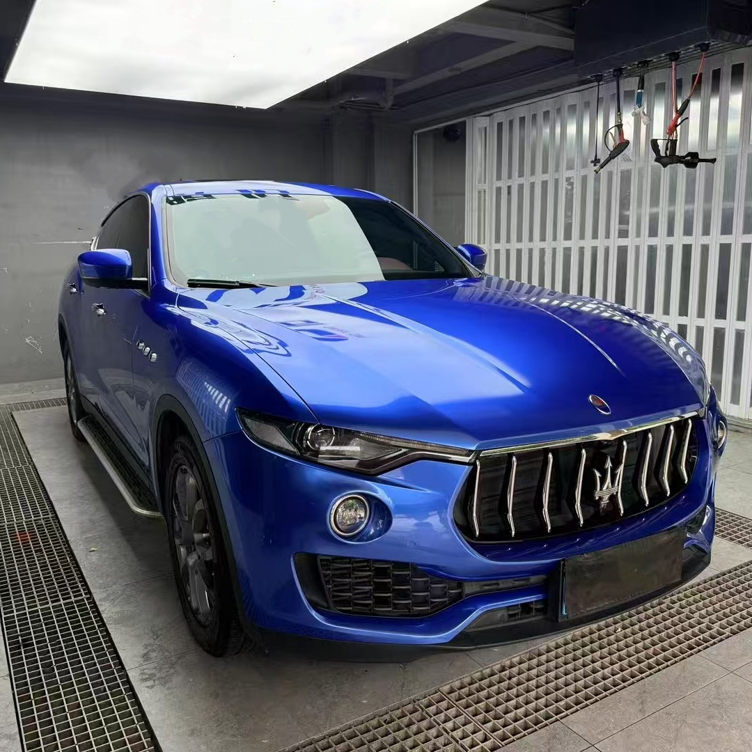 Gloss Portimao Blue Car Vinyl Wrap