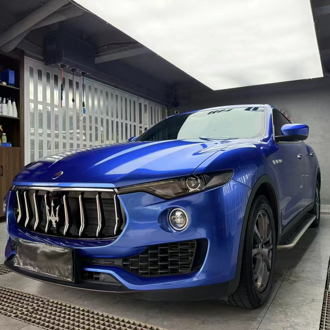 Gloss Portimao Blue Car Vinyl Wrap