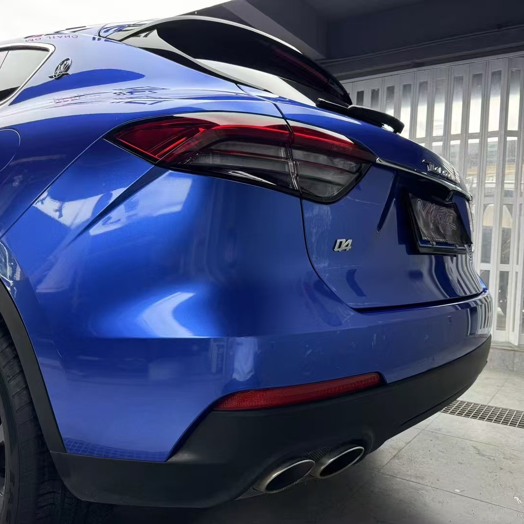 Gloss Portimao Blue Car Vinyl Wrap