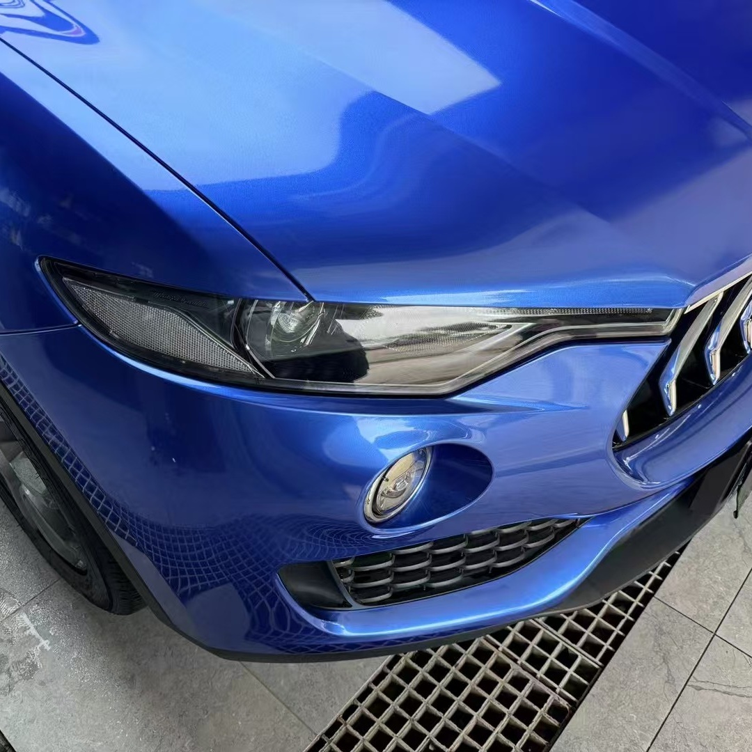 Gloss Portimao Blue Car Vinyl Wrap