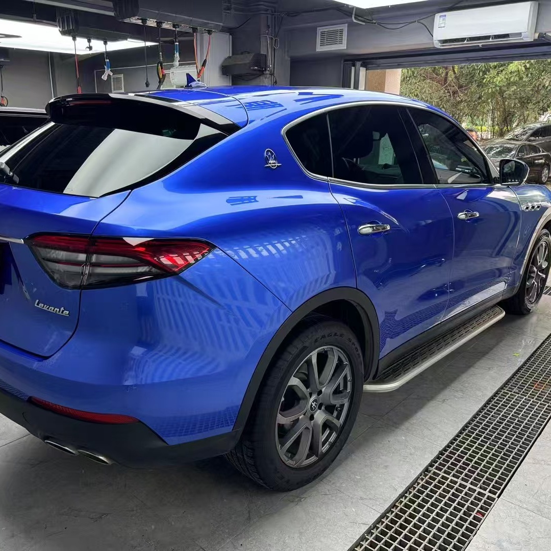 Gloss Portimao Blue Car Vinyl Wrap