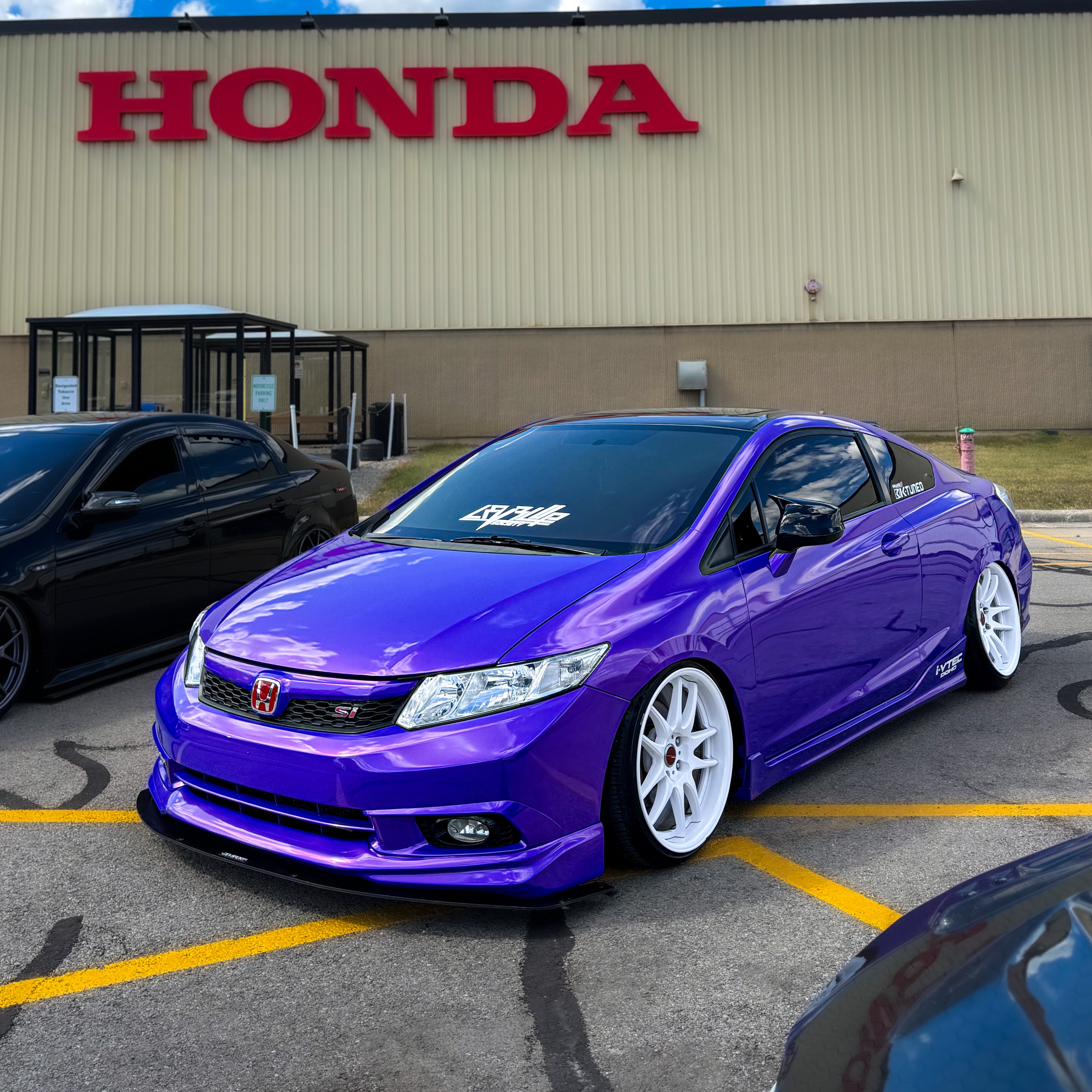 Gloss Metallic Plum Explosion Purple Car Vinyl Wrap