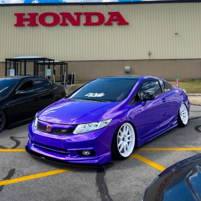 Gloss Metallic Plum Explosion Purple Car Vinyl Wrap 02