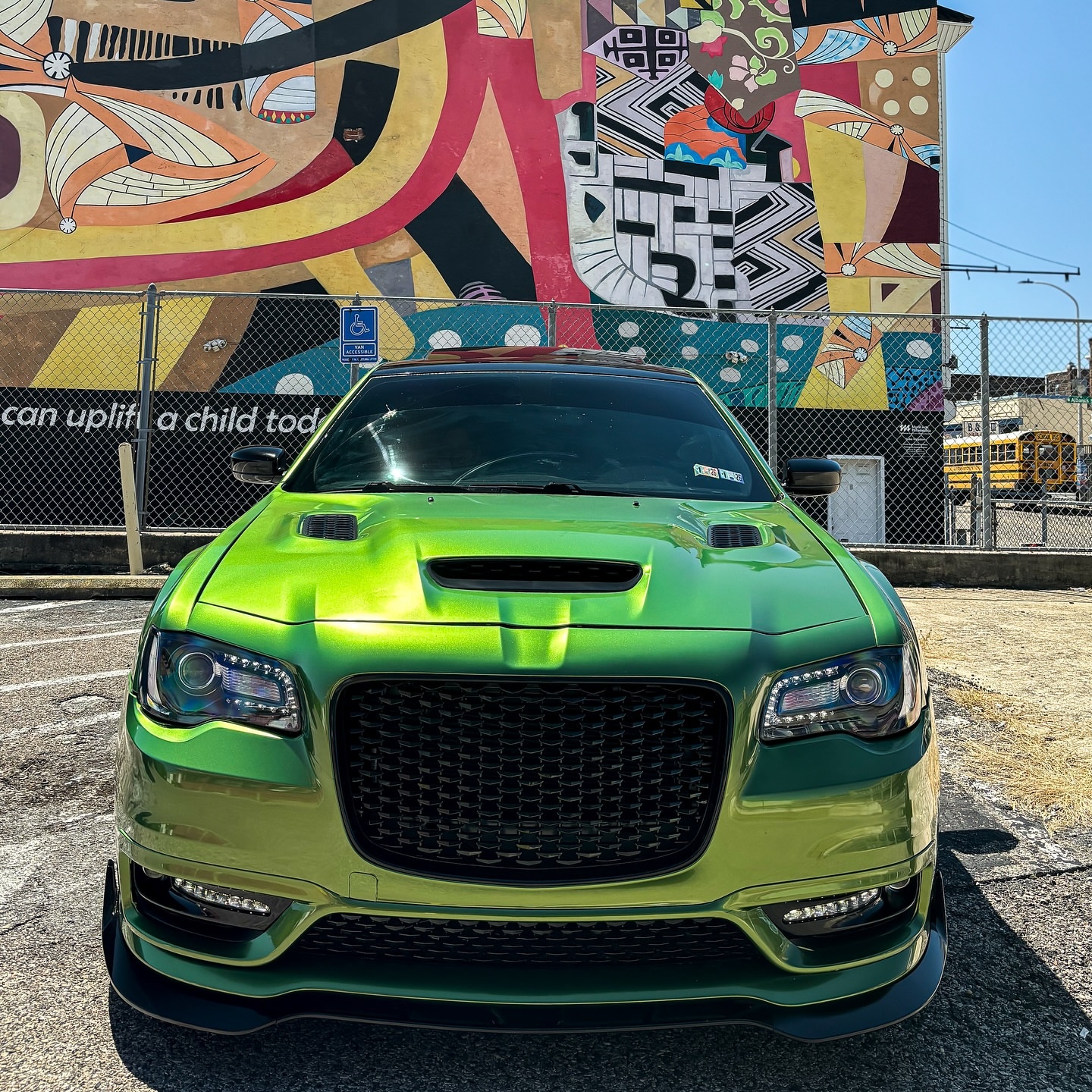 Gloss Metallic Mamba Green Car Vinyl Wrap