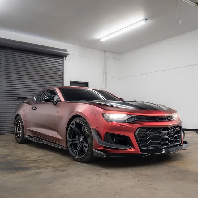 PET Benz Matte Metallic Romance Red Car Vinyl Wrap