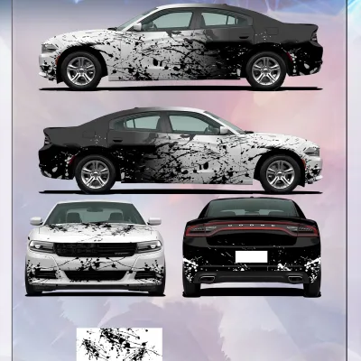 Chaos Painter Customized Car Vinyl Wrap 01