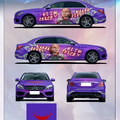 Chucky Customized Car Vinyl Wrap 01