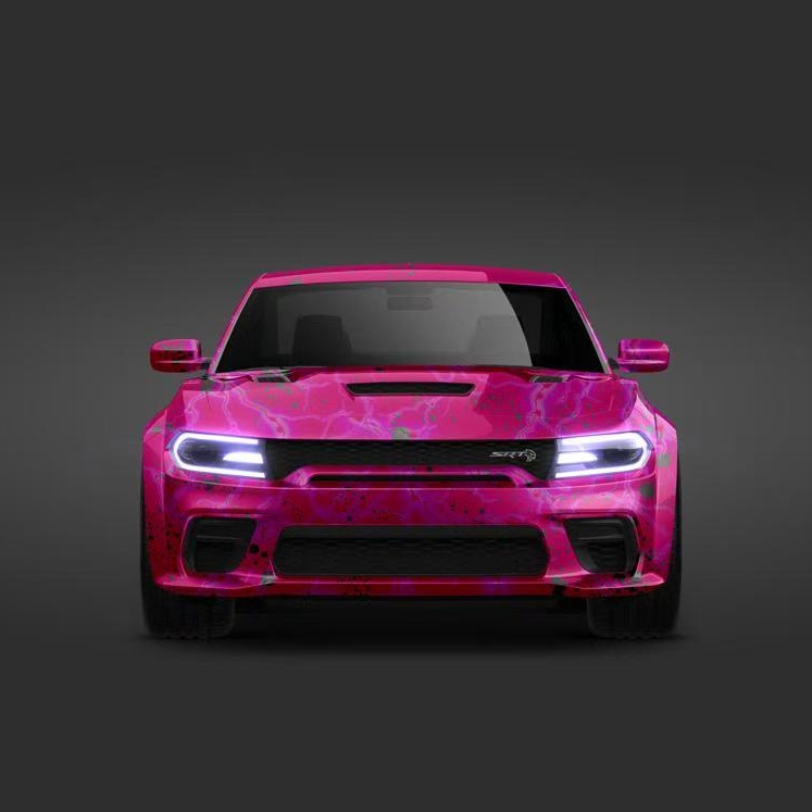 Trendy Cool Girl Customized Car Vinyl Wrap