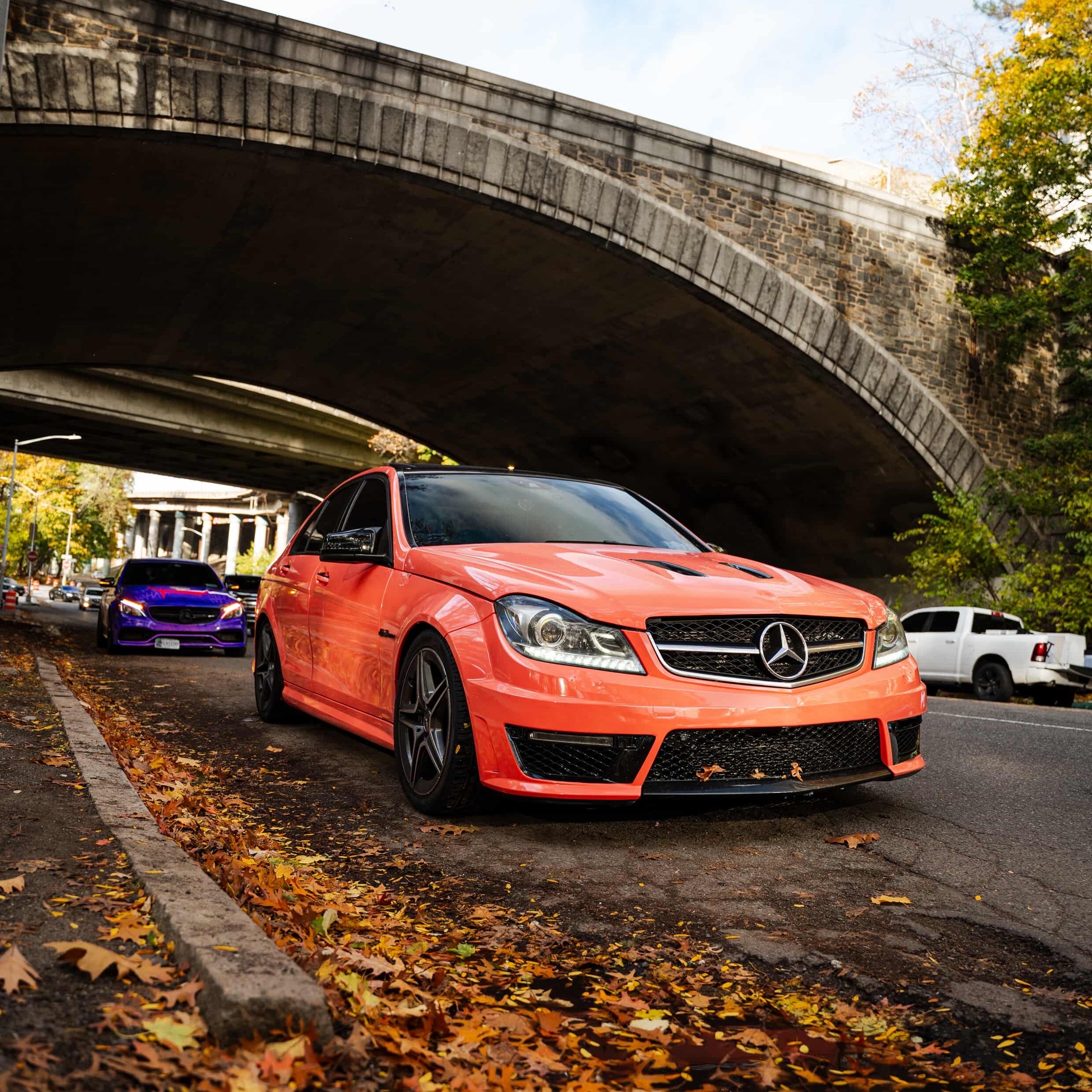 Gloss Coral Orange Car Vinyl Wrap