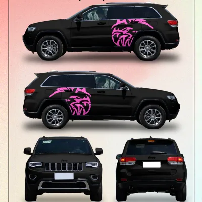 Trackhawk Logo Custom Car Vinyl Wrap 01