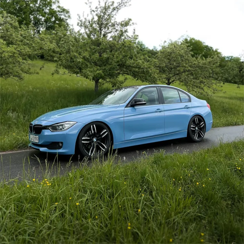 Super Gloss China Blue Car Vinyl Wrap