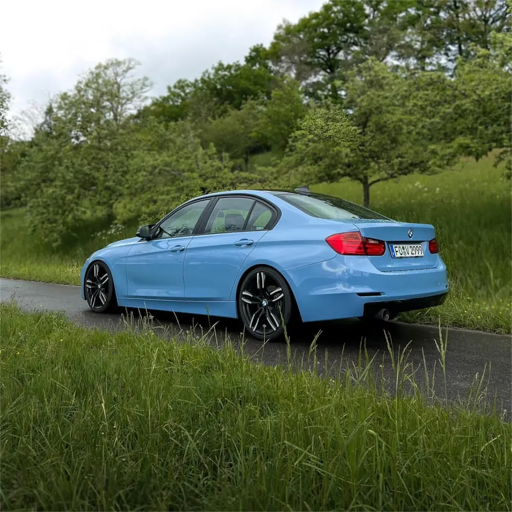 Super Gloss China Blue Car Vinyl Wrap