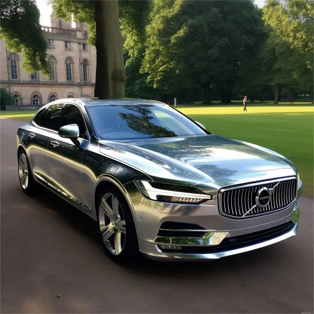 Mirror Chrome Silver Car Vinyl Wrap (Non-Stretchable)